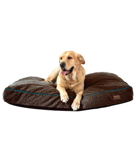 pettycare 36 Inch Waterproof Dog Beds for Medium Large Dogs with Removable Washable cover,Orthopedic Thick Memory Foam Sherpa,comfy Flat Dog crate Pad for cage,Portable Kennel Mat Dog Pillow