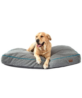 pettycare 44 Inch Washable Dog Beds for Extra Large Dogs with Waterproof Liner, Shredded Memory Foam XXL Dog crate Bed with Removable cover, Fit Up to 110 LBs Pet Mat Pillow