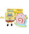 SpongeBob SquarePants for Pets 2pc Cat Toy Collection, Spongebob and Gary Plush Toys Infused with Catnip Official Nickelodeon Spongebob Squarepants Pet Products