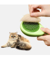Awpland Avocado Cat Brushes for Indoor Cats, Avocado Shaped Deshedding Dog Brush with Release Button, Small Dog Brush for Shedding Short Haired Dogs Cats Rabbits