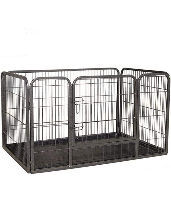 Doggy Style Heavy Duty Whelping Pen with Abs Tray Puppy Play Pen Puppies cage crate cartes cages Dog Training Playpen for Dogs and Puppies (Large)