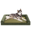 Lazy Lush Orthopedic Dog Bed for Large Dogs, Waterproof Dog Sofa Bolster Bed Plush Comfy Pet Couch Bed with Egg Crate Foam and Removable Cover, Washable Dog Bed