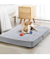 WNPETHOME Orthopedic Dog Beds for Large Dogs, Extra Large Waterproof Dog Bed with Removable Washable Cover & Anti-Slip Bottom, Egg Crate Foam Pet Bed Mat, Multi-Needle Quilting XXL Dog Crate Bed