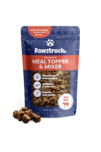 Vet Recommended Dog Food Toppers for Picky Eaters - Made in USA - All-Natural Meal Mix-in - Grain-Free Kibble Enhancer - Air Dried Dog Food Additive with Seasoning - Wholesome Real Beef Topper