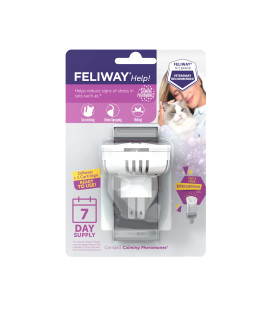 FELIWAYA Help cat calming Pheromone Diffuser, 7 Day Starter Kit