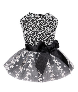 CuteBone Dog Dress Girl Puppy Skirt Cat Outfit Pet Clothes for Small Dogs Costume Birthday Gift DD13L