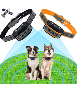 GPS Wireless Dog Fence, Electric Dog Collar Fence, Range 65-3281ft, Adjustable Warning Strength, Rechargeable, Pet Containment System, Harmless and Suitable for All Dogs(2023 New Model for 2 Dogs !)