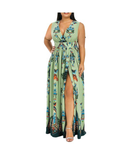 Summer Dresses for Women 2023 Boho Beach Vacation Dress Floral Printed Maxi Dress casual Flowy Wedding guest Dress