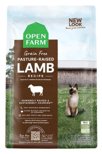 Open Farm Pasture-Raised Lamb Grain-Free Dry Cat Food, Humanely Raised Lamb Recipe with Non-GMO Superfoods and No Artificial Flavors or Preservatives, 2 lbs