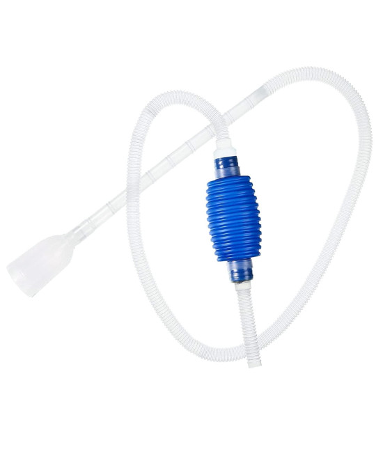 Aquarium Siphon gravel cleaner, Hand Syphon Pump for Fish Tank - No Need to Remove Fish or Plants, Perfect for Regular Water change (Syphon Pump)