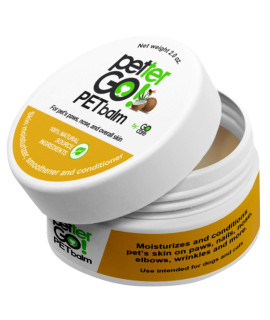 Go Care PETTERGO Pet Balm - Jar 2oz Dog Paw Balm - Soother Balm for Dogs and Cats - Pet Lotion for Itchy Skin - Pet Care Moisturizer - Snout Soother for Dogs - Lick Safe Skin