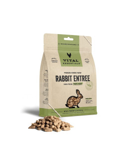Vital Essentials Freeze Dried Raw Dog Food, Rabbit Mini Nibs Entree, 5.5 oz