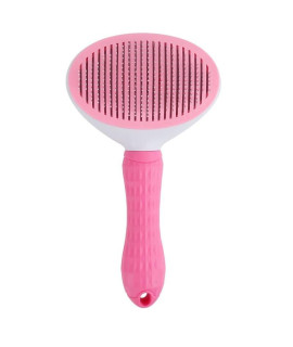 Brush for Dogs and Cats, Anti-Stress Pet Hair Remover, Comb Dog Cat with Short and Long Hair, Collects Pet Hair, Insect and Parasite Repellent Scratchers (Pink)