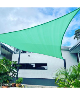 BELLE DURA custom Size 6X9 Rectangle Turquoise Sun Patio Shade Sail canopy Use for Patio Backyard Lawn garden Outdoor Awning Shade cover-185 gSM-create Your Own Design