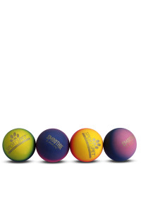 SPORTSPET Tough Bounce Natural Rubber Dog Balls -Highly Durable Tough Bounce Balls (4 Pack Tough Bounce SMOOTHIE)