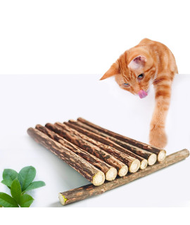 Luystoka 20PCS Silvervine Sticks, Silver Vine Cat Chew Toys, Matatabi Kitty Chew Sticks, Silvervine KittenTeething Toys for Aggressive Chewers, Silver Vine for Cats Kitten