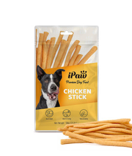 iPaw Dog Treats for Puppy Training, All Natural Human Grade Dog Treat, Hypoallergenic, Easy to Digest (Chicken Stick)