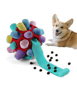 Ulgoo Dog Puzzle Toy Dog Chew Toys Dog Enrichment Toys Encourage Natural Foraging Skills Portable Pet Snuffle Ball Toy (Macaron)