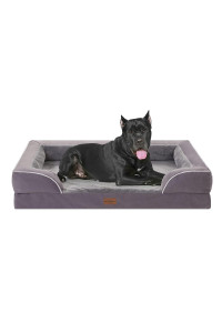 Comfort Expression XXL Dog Bed, Waterproof Orthopedic Dog Bed, Jumbo Dog Bed for Extra Large Dogs, Durable PV Washable Dog Sofa Bed Purple, Large Dog Bed with Removable Cover with Zipper