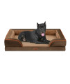 Comfort Expression XXL Dog Bed, Waterproof Orthopedic Dog Bed, Jumbo Dog Bed for Extra Large Dogs, Durable PV Washable Dog Sofa Bed Brown, Large Dog Bed with Removable Cover with Zipper