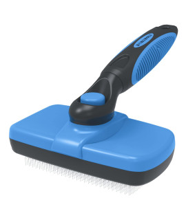 BORUHOLI Self-Cleaning Slicker Dog/Cat Brush,Cat/Dog Brush for Shedding and Grooming Long/Short Hair and Large/Small Dogs, Cats, Rabbits, Pets - Dematting Comb.