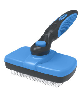 BORUHOLI Self-Cleaning Slicker Dog/Cat Brush,Pet brush with plastic tips will not harm the skin.Shedding and dematting comb for Grooming long/short hair and large/small dogs and cats.