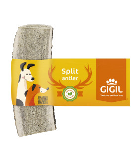 GIGIL Treat You pet Like a King - 100% Natural Deer Split Antlers for Small Dogs - Premium Elk Antlers - Long Lasting Dog Chew Toy - Naturally Shed and Organic Antlers for Dogs - Size S