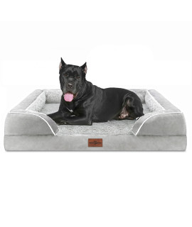 Comfort Expression XXL Dog Bed, Waterproof Orthopedic Dog Bed, Jumbo Dog Bed for Extra Large Dogs, Durable PV Washable Dog Sofa Bed White, Large Dog Bed with Removable Cover with Zipper