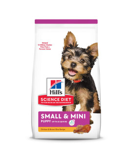 Hill's Science Diet Puppy Small Paws Chicken Meal, Barley & Brown Rice Recipe Dry Dog Food, 12.5 lb. Bag