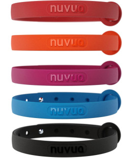 5 Pack Nuvuq Comfortable, Soft and Light Cat Collar with Breakaway Snap Button (Blue, Pink, Red, Black and Orange)
