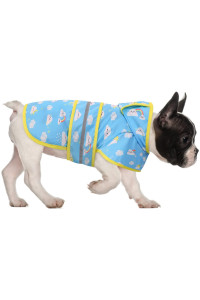 HDE Dog Raincoat Hooded Slicker Poncho for Small to X-Large Dogs and Puppies Cartoon Storm - S