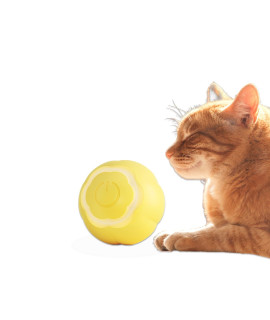 Found Notice Smart Moving Cat Toy Ball, Sports for Indoor Cats Activate Hunting Instincts, Interactive Balls,Indoor Kitten Birthday Gift,Built-in LED Color Light
