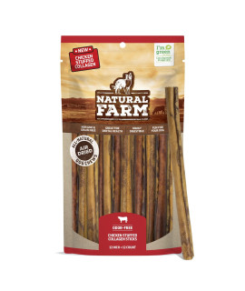 Natural Farm Chicken Stuffed Collagen Chews for Dogs (12 Inch, 12 Pack), Rawhide-Free Collagen Sticks, Odor-Free Natural Dog Chews, Long Lasting Treats for Small, Medium Dogs