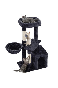 Yaheetech Cat Tree for Indoor Cats, 34in Cat Tower Cat Condo, Cat Furniture Activity Center Cat Bed Furniture w/Dangling Ball for Indoor Cat Kittens
