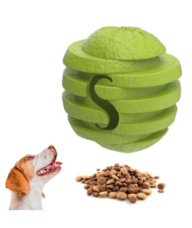 PetBuds Indestructible Dog Toys - Interactive Dog Toys For Boredom - Orange Shape Treat Dispenser Dog Toy and chew Toys For Dogs - 2 in 1 Dog Treat Toy and Dog chew Toys (Parrot green, Oranges)