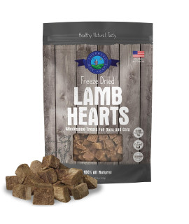 Shepherd Boy Farms Freeze Dried Dog Treats, Lamb Heart, All Natural Freeze-Dried Dog Treat & Dog Snacks, Made in USA, High in Protein, Essential Nutrition of Raw Dog Food, 3oz