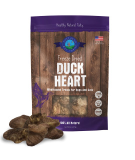Shepherd Boy Farms Freeze Dried Dog Treats, Duck Heart, All Natural Freeze-Dried Dog Treat & Dog Snacks, Made in USA, High in Protein, Essential Nutrition of Raw Dog Food, 8oz