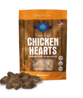 Shepherd Boy Farms Freeze Dried Dog Treats, Chicken Heart, All Natural Freeze-Dried Dog Treat & Dog Snacks, Made in USA, High in Protein, Essential Nutrition of Raw Dog Food, 8oz