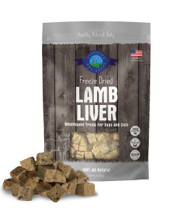 Shepherd Boy Farms Freeze Dried Dog Treats, Lamb Liver, All Natural Freeze-Dried Dog Treat & Dog Snacks, Made in USA, High in Protein, Essential Nutrition of Raw Dog Food, 3oz