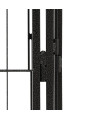 vidaXL Dog Playpen 4 Panels Black 100x50 cm Powder-coated Steel