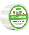 RongYiCare Cat Scratch Protector, Cat Furniture Protector Training Tape Anti Scratching, 100% Transparent Clear Double Sided Cat Scratch Deterrent Tape for Carpet, Sofa, Couch, Door