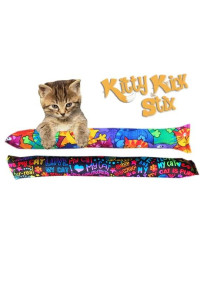 Kitty Kick Stix 15 Original Catnip Kicker Toy (Set of 2), Made in USA (NO Catnip Version)