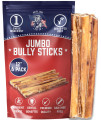 Devil Dog Pet Co Premium Bully Sticks for Dogs Pizzle Dog Chews - from 100% Grass-Fed, Free-Range Cattle - USA Veteran Owned (Jumbo, 12 Inch - 6 Pack)