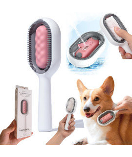 Cat and Dog Brush for Shedding, Pet Grooming Self Cleaning Slicker Brush for Cats & Dogs,Comb for Grooming Long & Short Haired Dogs, Cats, Rabbits & More,with Unique Water Tank Design (pink)