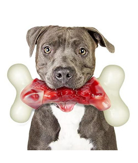 Dog Toys for Aggressive Chewers Indestructible Large Dogs,Real Bacon Flavored,Dog Chew Toy Bones Medium/Large Breed Dogs,Best to Keep Them Busy