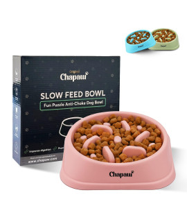 Slow Feeder Dog Bowl by chapaw Slow Eating Bowls Prevent Bloating, Anti gulping, Vomiting, Bloat & choking Promotes Healthy Eating Fun Puzzle Feeders For Small and Medium Size Dogs & Puppys
