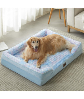 WNPETHOME Waterproof Dog Beds for Jumber Dogs, Orthopedic XXLarge Dog Bed with Sides, Big Dog Couch Bed with Washable Removable Cover, Pet Bed Sofa with Non-Slip Foam for Sleeping