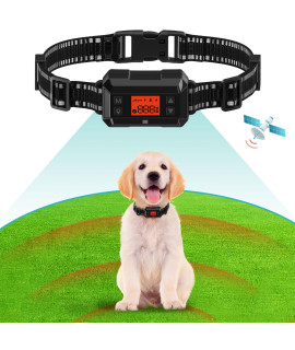 MAKFENCE Wireless Dog Fence,GPS Dog Fence,Invisible Fence for Dogs Wireless with GPS Signal Boost and AI Scene Recognition,Radius up to 999 Yards,Rechargeable,Medium and Large Dogs