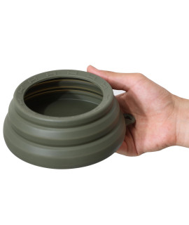 OHMO-Collapsible Dog Water Bowl No Spill from Car Movement(24oz Medium, Camo Green), Travel Dog Bowls, Less Splash Portable Pet Bowl for Road Trip, Cat Travel Accessories
