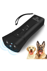 AUBNICO Anti Barking Device, 3 Mode Upgraded Dual Sensor Dog Barking Control Devices, 33Ft Ultrasonic Dog Barking Deterrent Pet Behavior Training Tool for Almost Dogs Indoor Outdoor, New-Black2023
